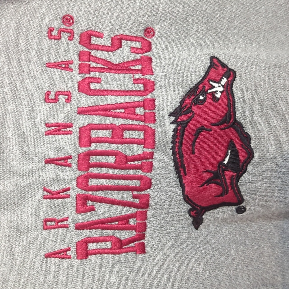 Arkansas Razorback Embroidered Quarter Zip - Picture 3 of 4